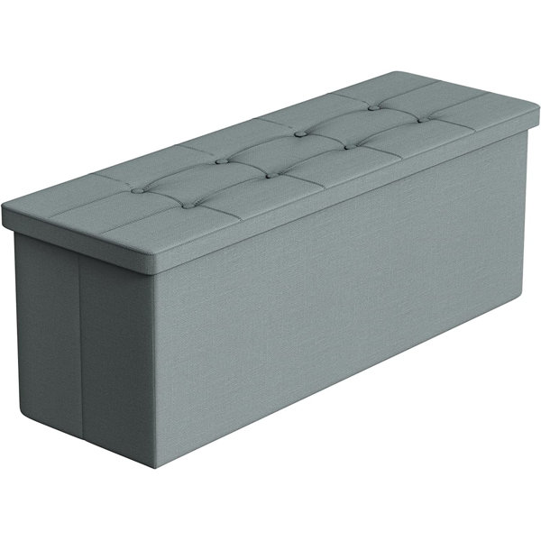 Latitude Run® Upholstered Flip Top Storage Bench Wayfair